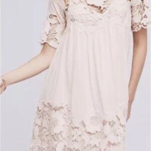 NEW Anthropologie Holding Horses Magnolia Peach Dress